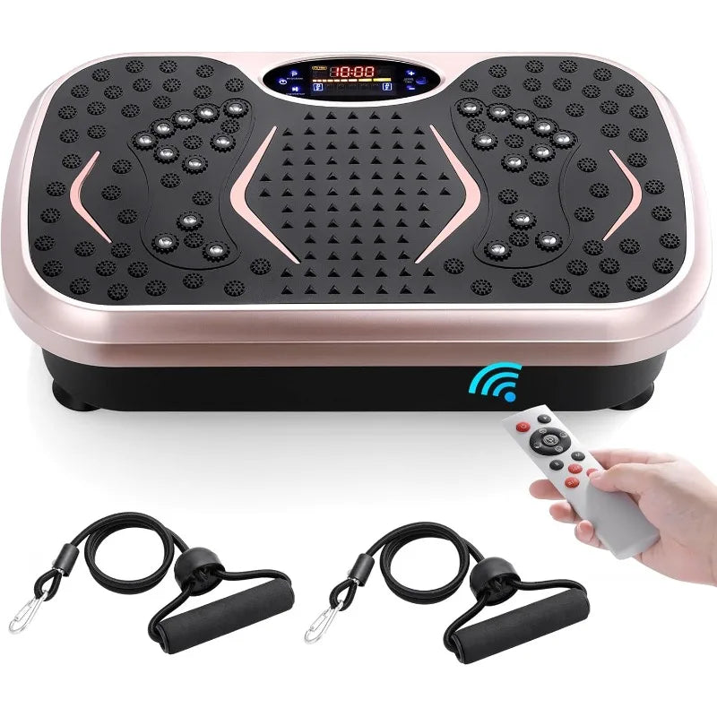 Vibration Plate Exercise Machine, Weight Loss Workout Equipment for Whole Body, Lymphatic Drainage Machine